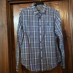 Eddie Bauer Plaid Long Sleeve Button Down Shirt